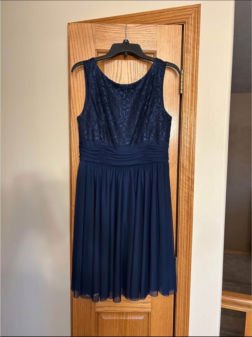 Lace Bodice Chiffon Dress